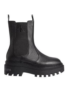 botas negras calvin klein mujer